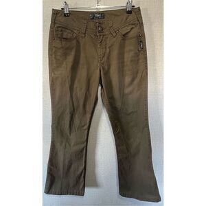 Silver Jeans Co. Olive Green Bootcut Mid-Rise Lightweight Casual Pants